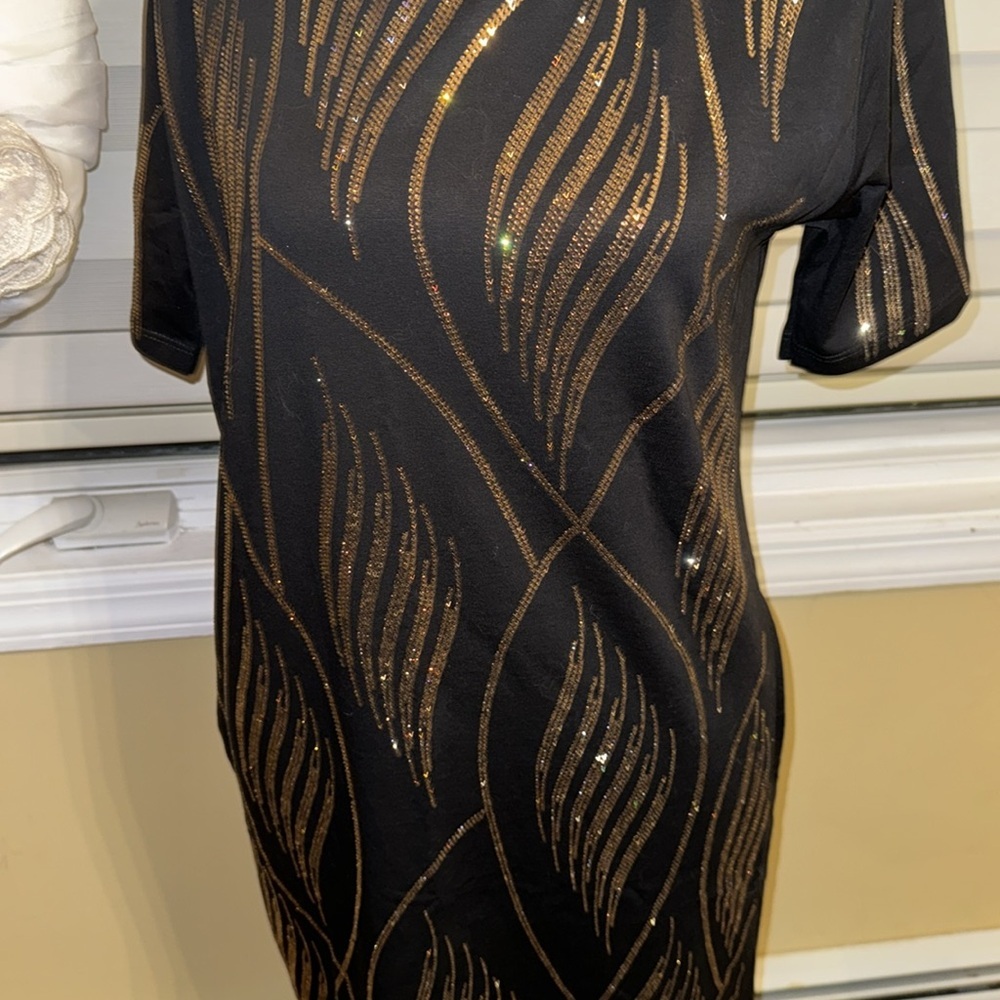 BRAND NEW MIDI BODYCON DRESS SEQUIN SIZE LARGE WOMENS - Picture 8 of 8